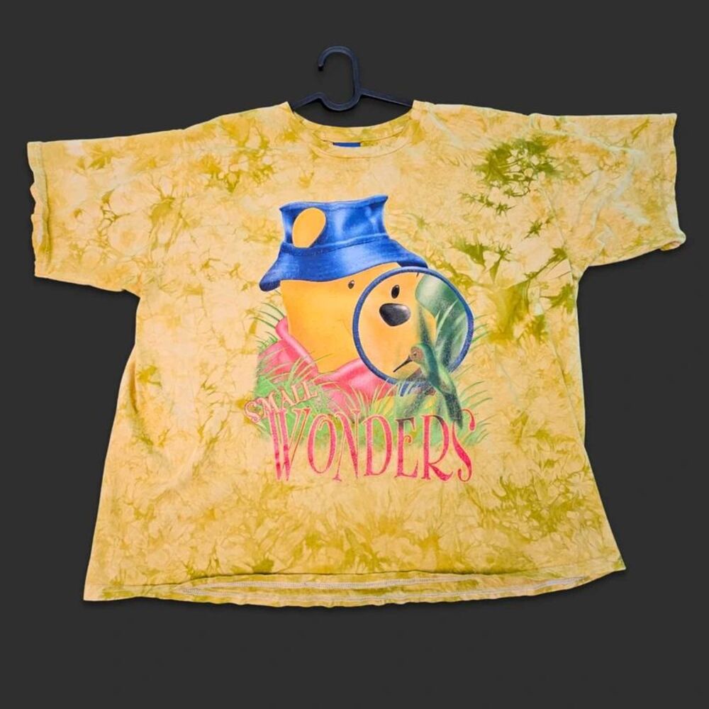 Vintage 90s Disney Winnie The Pooh Small Wonders Tie Dye Shirt Sz 2X/3X 22W/24W